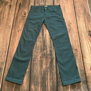Naked And Famous Skinny Guy Slim Straight Leg Sz 38 Selvedge Green